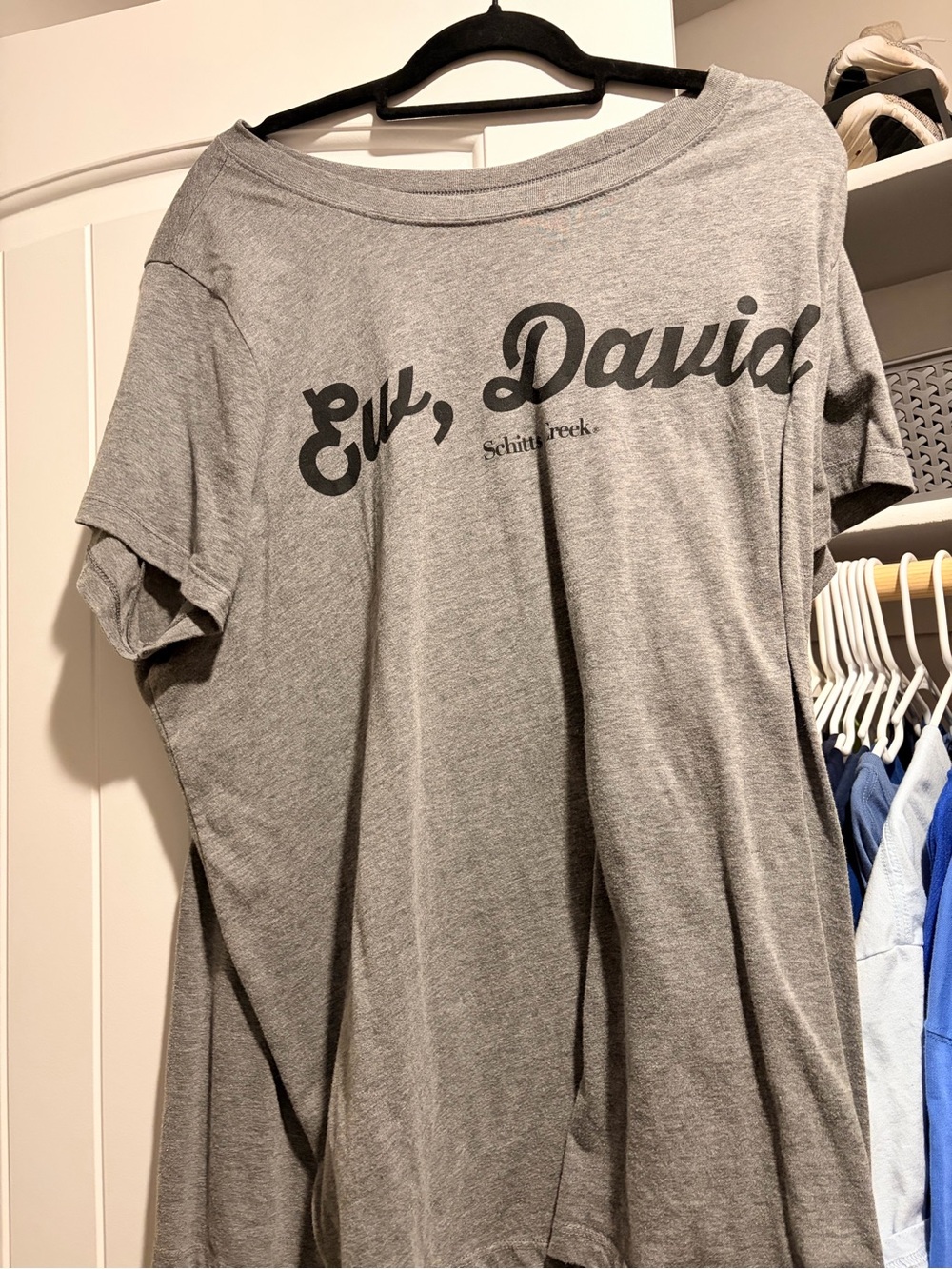Ew David Grey Graphic Short-Sleeve women’s Shirt